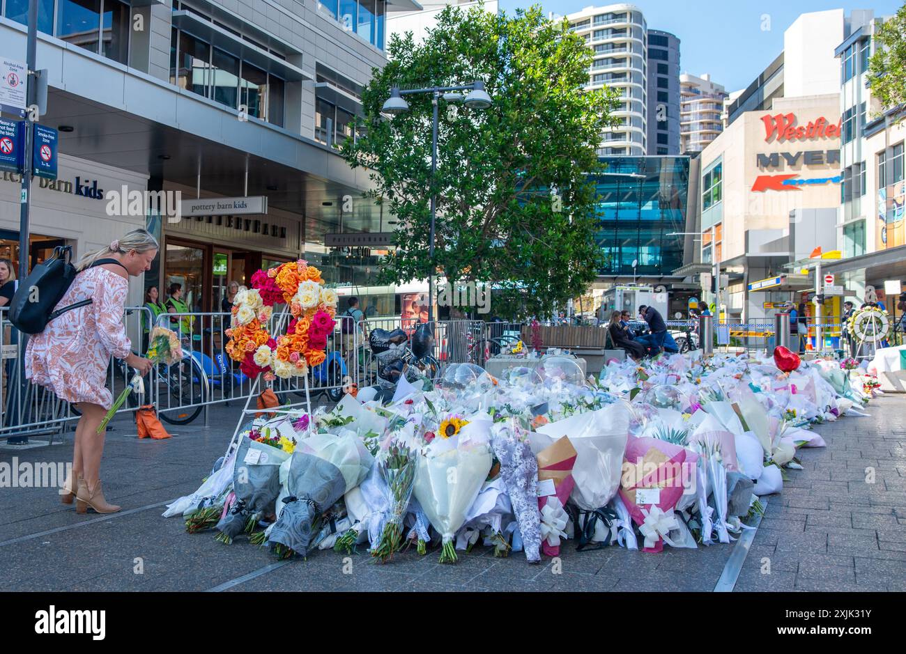 Bondi Junction Westfields Stabbing Memorial Banque D'Images