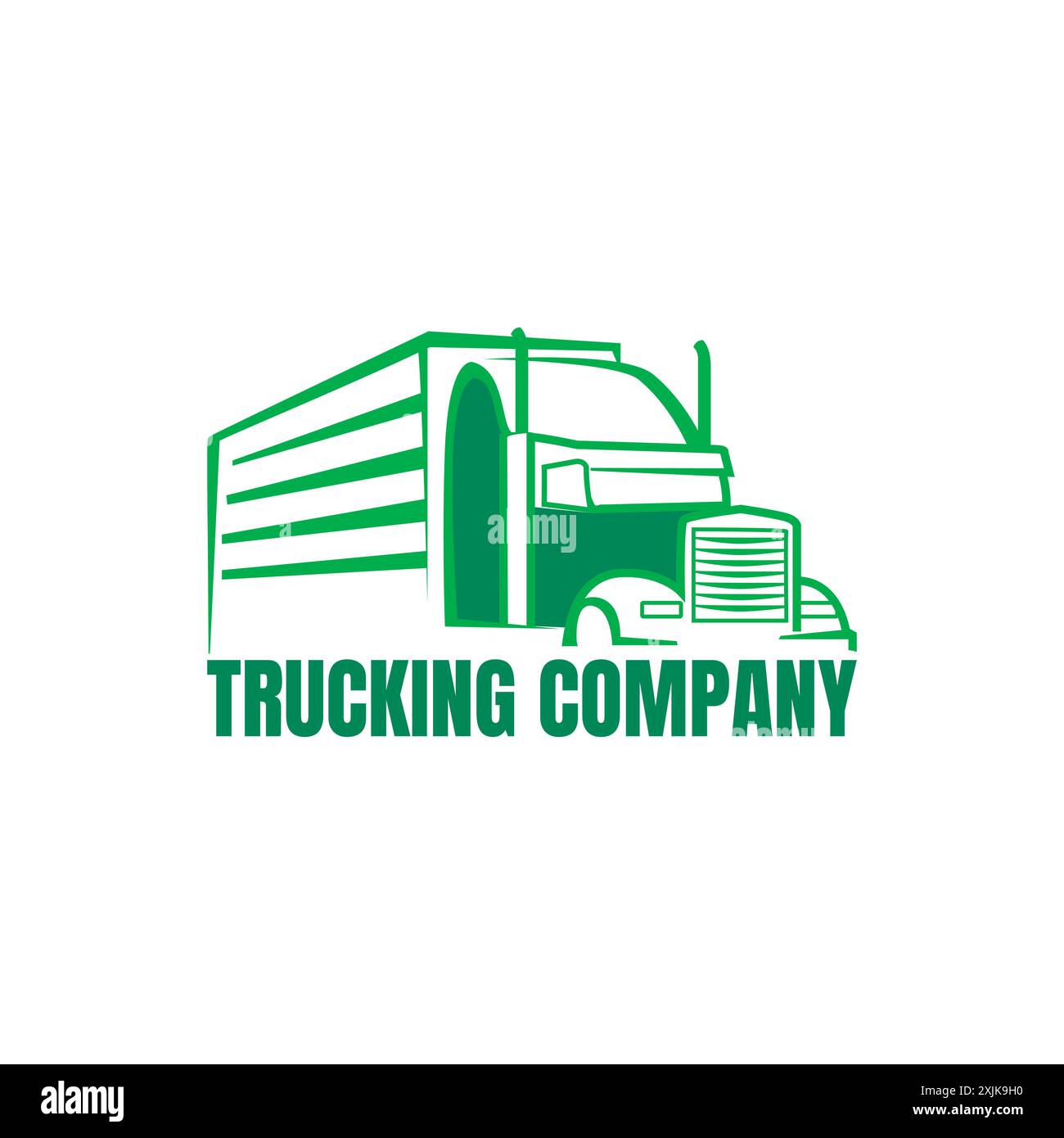 Illustration vecteur graphique du modèle de conception de logo de la société de logistique et de livraison. Logo de camion sur l'image vectorielle de fond blanc Illustration de Vecteur