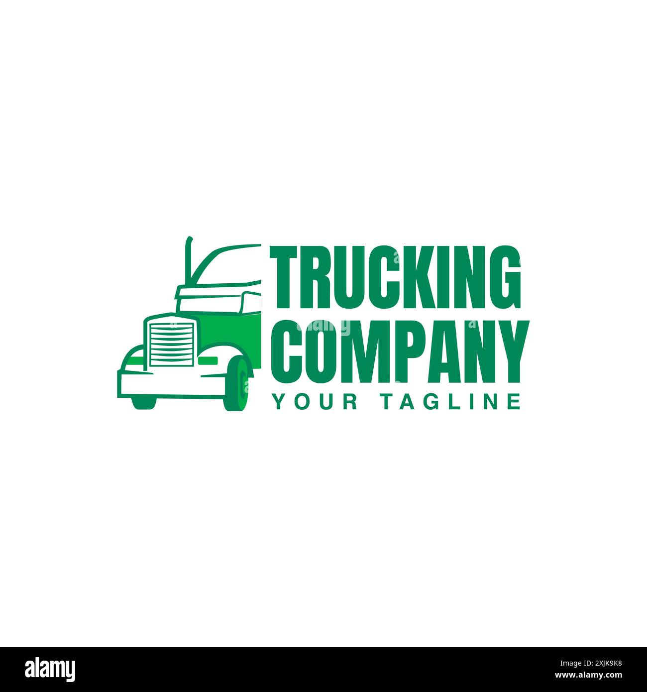 Illustration vecteur graphique du modèle de conception de logo de la société de logistique et de livraison. Logo de camion sur l'image vectorielle de fond blanc Illustration de Vecteur