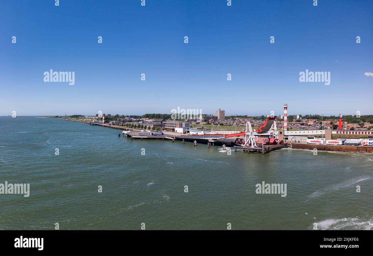 Le port de ferry pour passagers à Hook of Holland, pays-Bas Banque D'Images