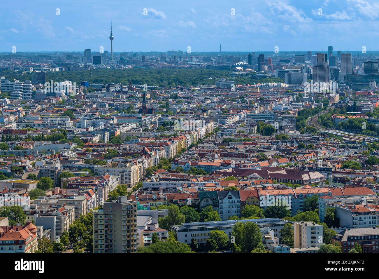 Charlottenburg, Kantstrasse, Alexanderplatz TV Tower, Berlin, Allemagne Banque D'Images