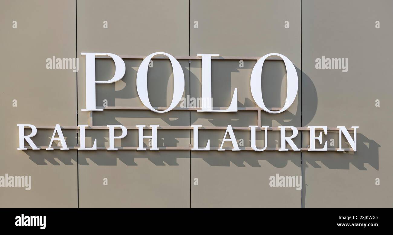 Logo, Polo Ralph Lauren, entreprise de mode Banque D'Images