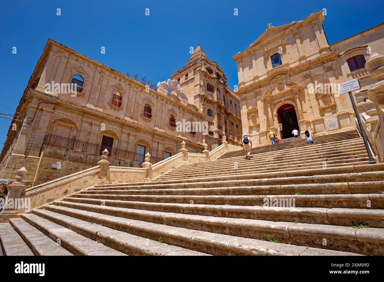 Chiesa di San Francesco d'assise all'Immacolata, l'église sicilienne de style baroque de Saint François d'assise dédiée à l'Immaculée conception Banque D'Images