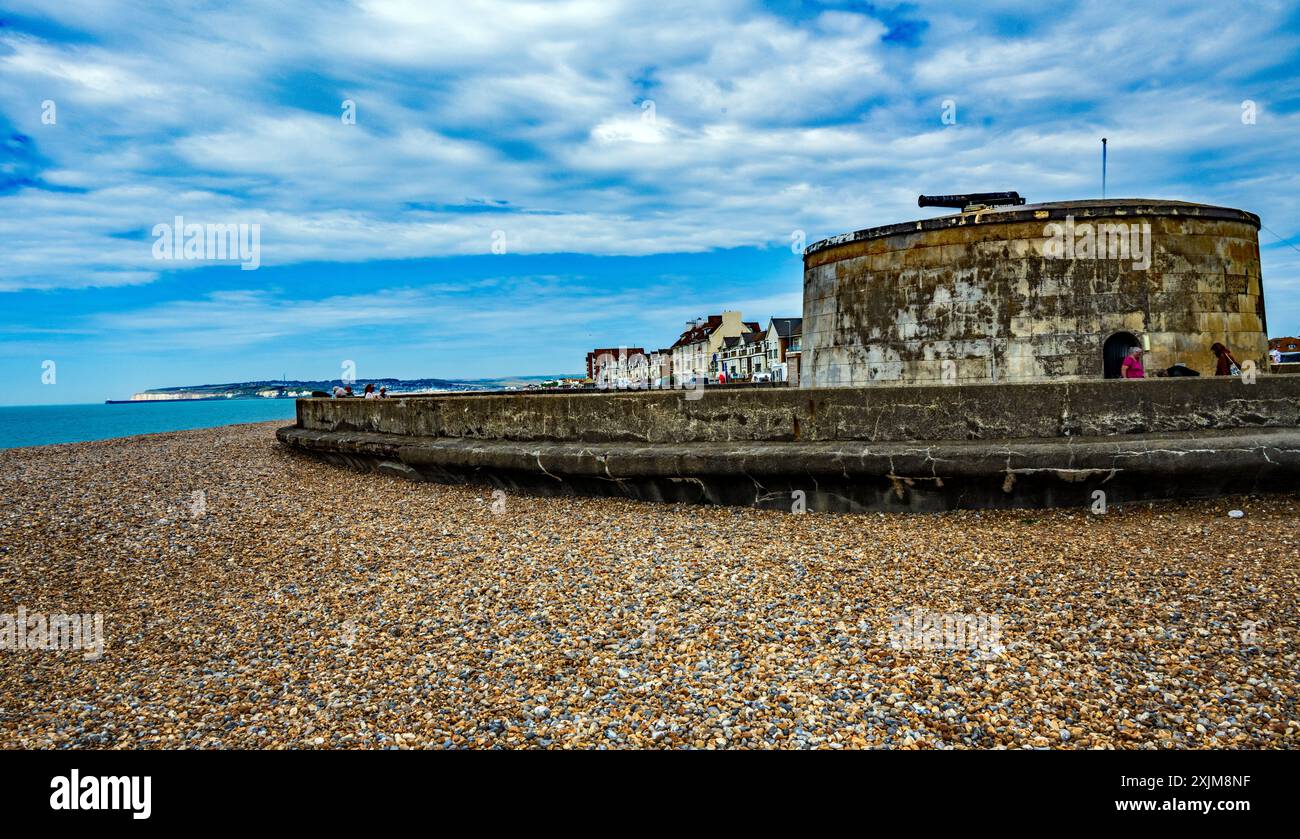 Tour Martello de Seaford ( No 74 } East Sussex. ROYAUME-UNI Banque D'Images