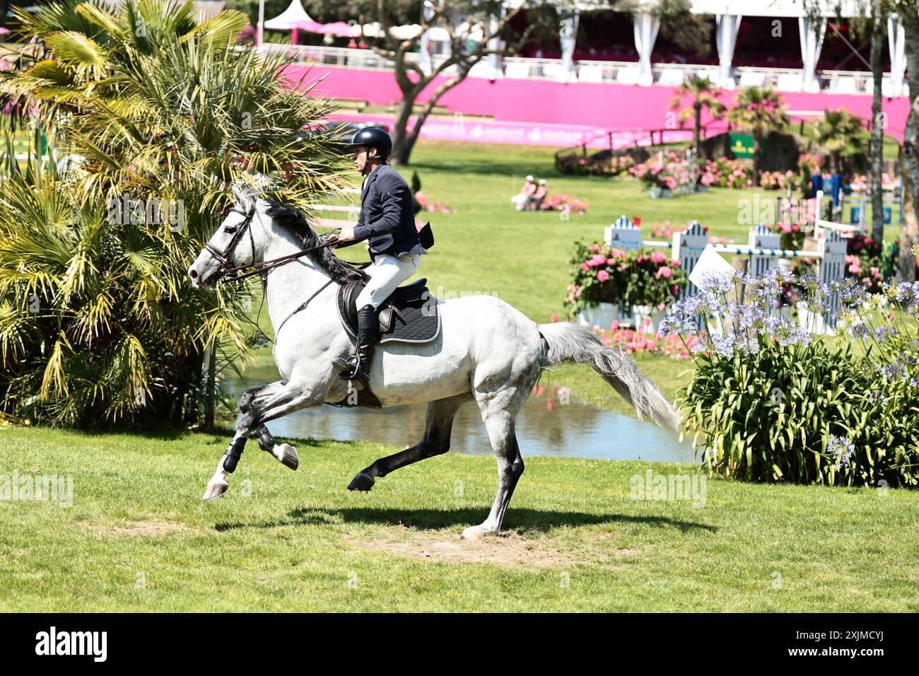 Santiago Lambre du Brésil avec Zeusz lors du CSI5* Prix cordon Group au Jumping International de Dinard le 19 juillet 2024, Dinard, France (photo de Maxime David - MXIMD Pictures) Banque D'Images