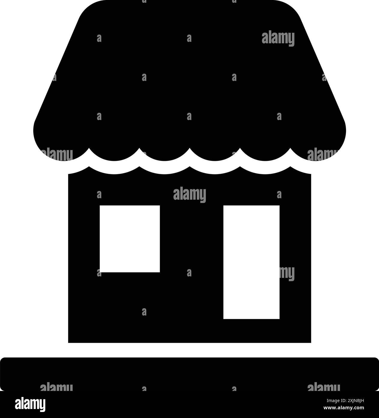 Centre commercial, marché, icône de marché. Beau design et vecteur entièrement éditable pour un usage commercial, fichiers imprimés et présentations, matériaux promotionnels, Illustration de Vecteur