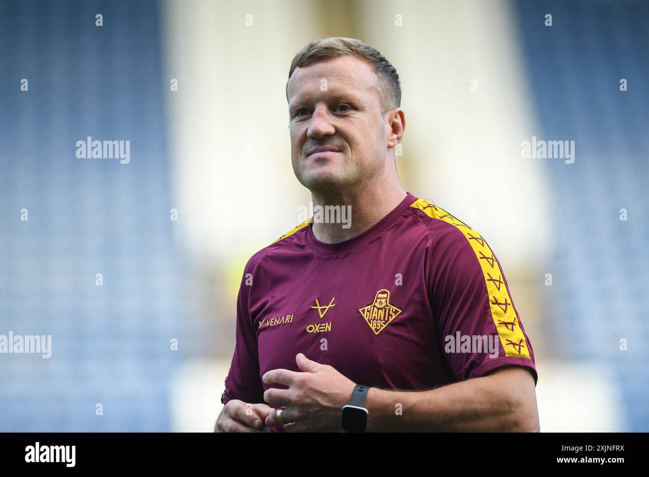 Huddersfield, Angleterre - 19 juillet 2024 - entraîneur-chef par intérim des Huddersfield Giants Luke Robinson. Rugby League Betfred Super League , Huddersfield Giants vs Salford Red Devils au John Smith's Stadium, Huddersfield, Royaume-Uni Dean Williams Banque D'Images