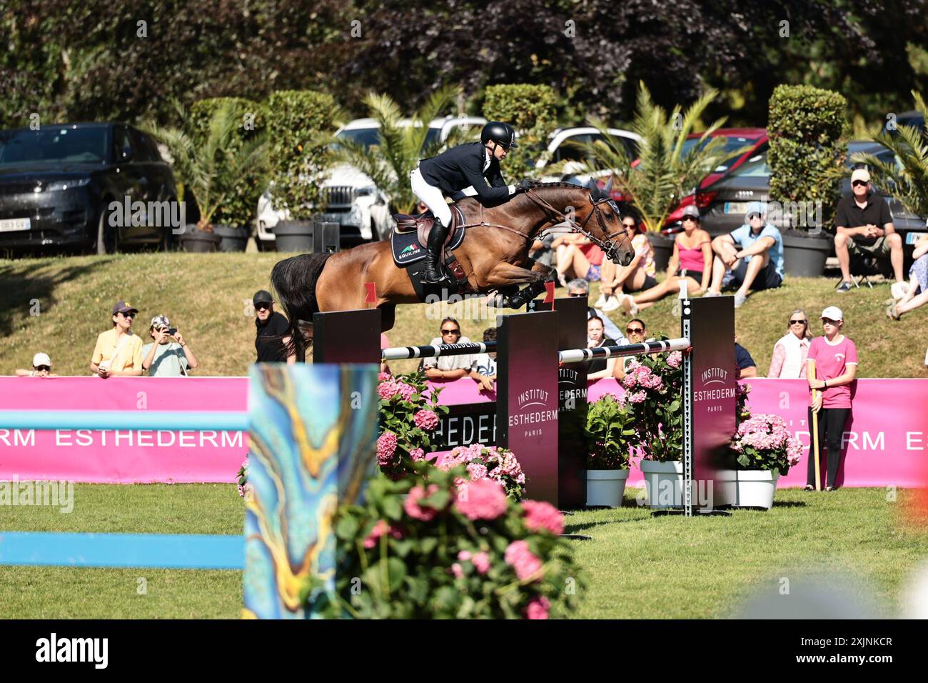 Conor Swail d'Irlande avec Casturano lors du CSI5* Prix mars & Co au Jumping International de Dinard le 19 juillet 2024, Dinard, France (photo de Maxime David - MXIMD Pictures) Banque D'Images