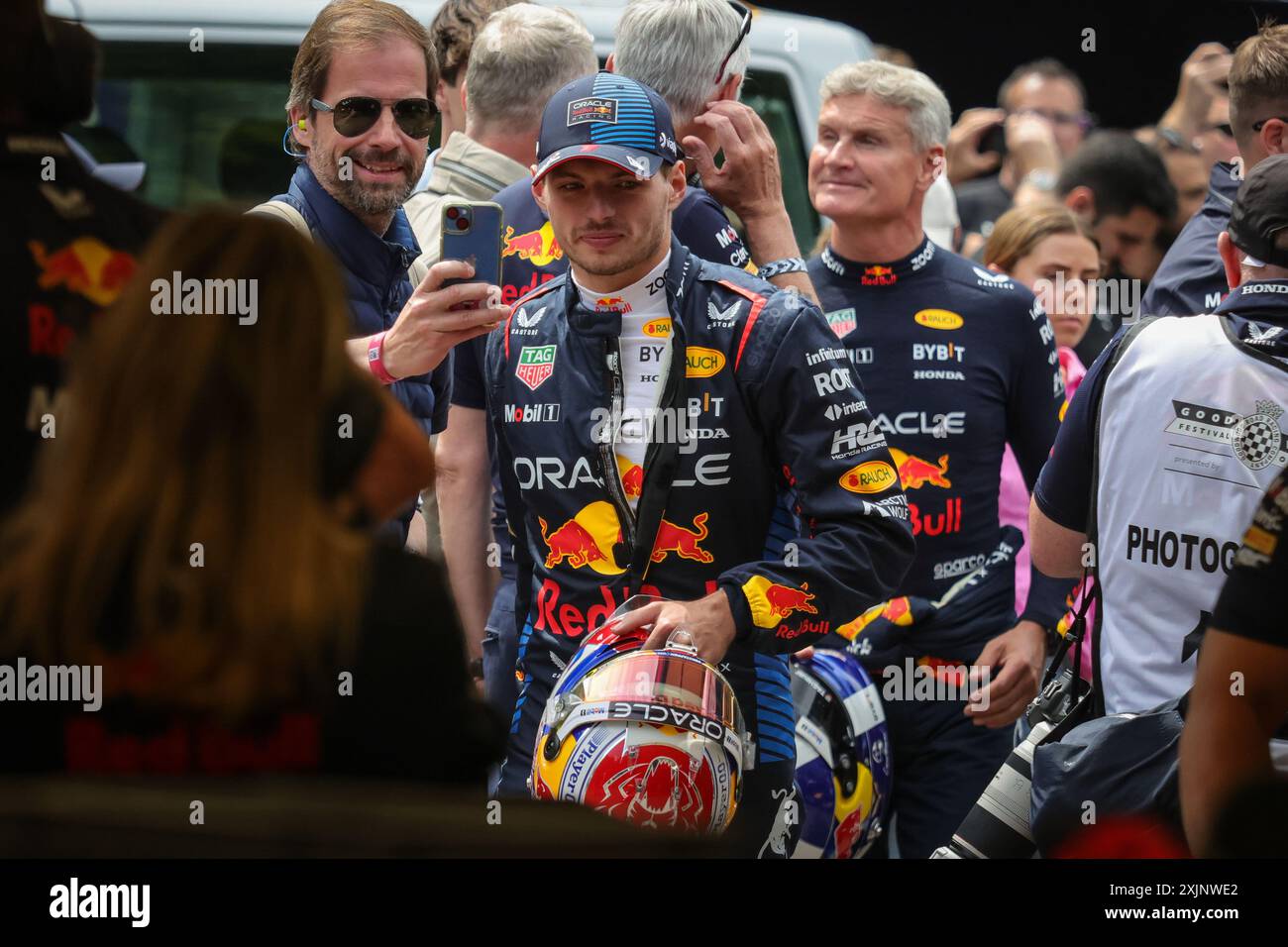 Max Verstappens, champion du monde actuel 3 fois, fait ses débuts au Goodwood FOS 2024 Banque D'Images