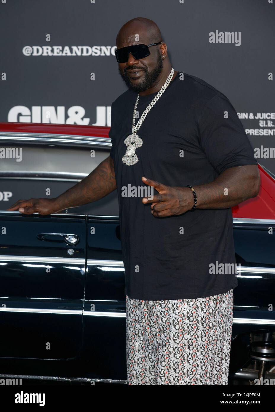 Londres, Royaume-Uni. 18 juillet 2024. Shaquille O'Neal vu au Royaume-Uni lancement de « Gin & Juice by Dre and Snoop » au Flipper's Roller Boogie Palace, Londres crédit : SOPA images Limited/Alamy Live News Banque D'Images