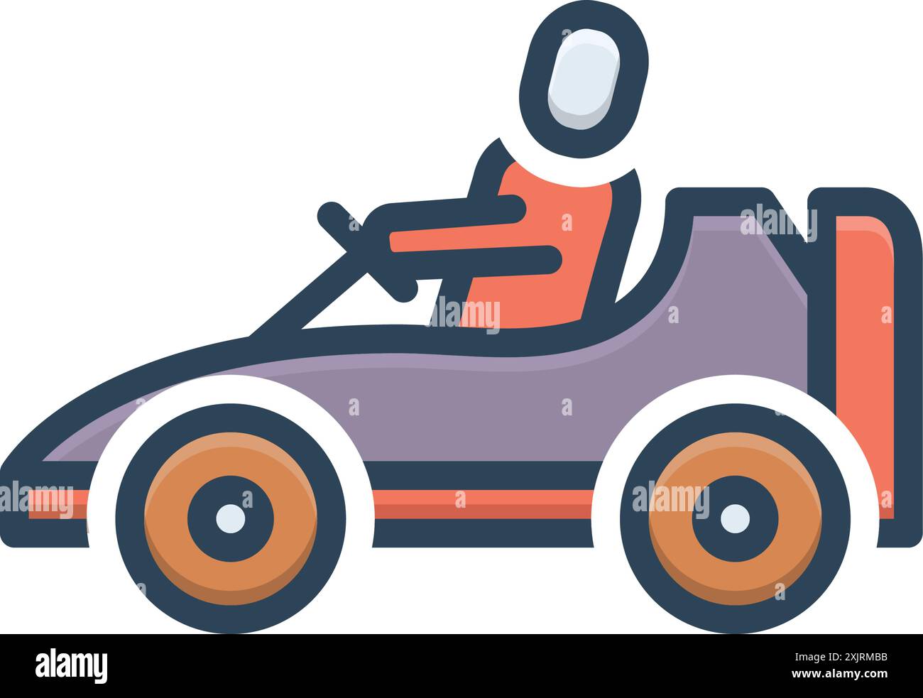 Icône pour manèges, voiture Illustration de Vecteur