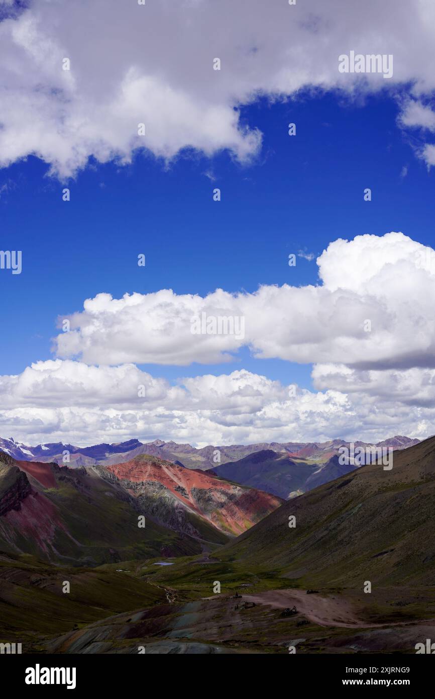 Rainbow Mountain, Cusco, Pérou Banque D'Images