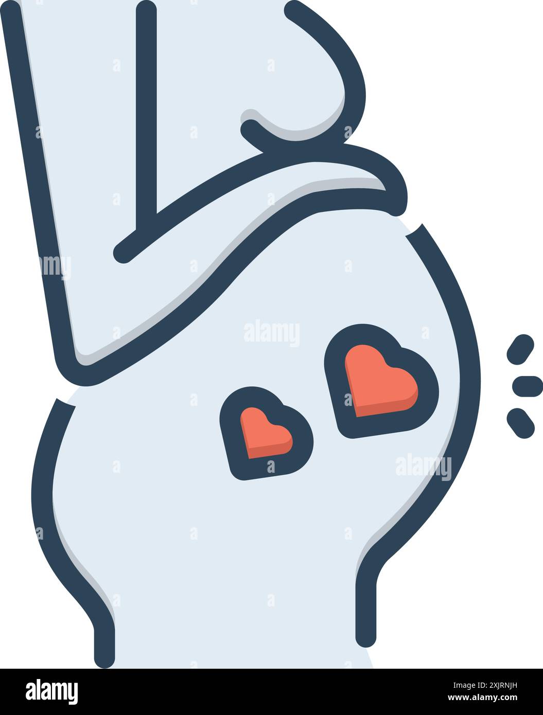 Icône pour enceinte, fœtus Illustration de Vecteur