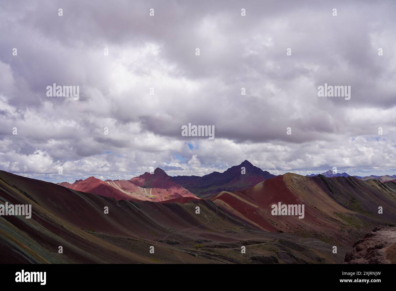 Rainbow Mountain, Cusco, Pérou Banque D'Images