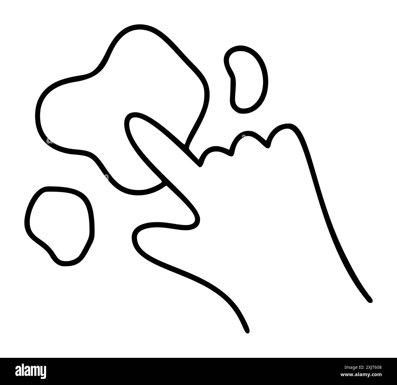 Vecteur doodle argile ou plasticine et main de Kid. Icône d'élément d'illustration de dessin au trait temps créatif avec les enfants. pour livre de coloriage, web design Illustration de Vecteur