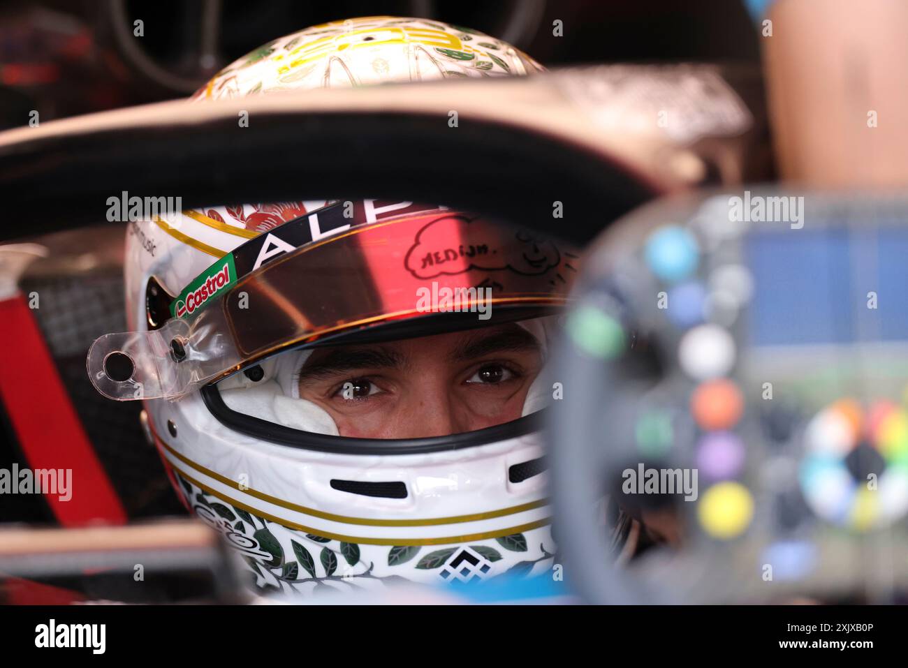 Mogyorod, Hongrie. 20 juillet 2024. Grand Prix de Hongrie de formule 1 à Hungaroring, Hongrie. Photo : Esteban Ocon (FRA) de l'équipe BWT Alpine F1 Team lors de la troisième séance d'essais © Piotr Zajac/Alamy Live News Banque D'Images