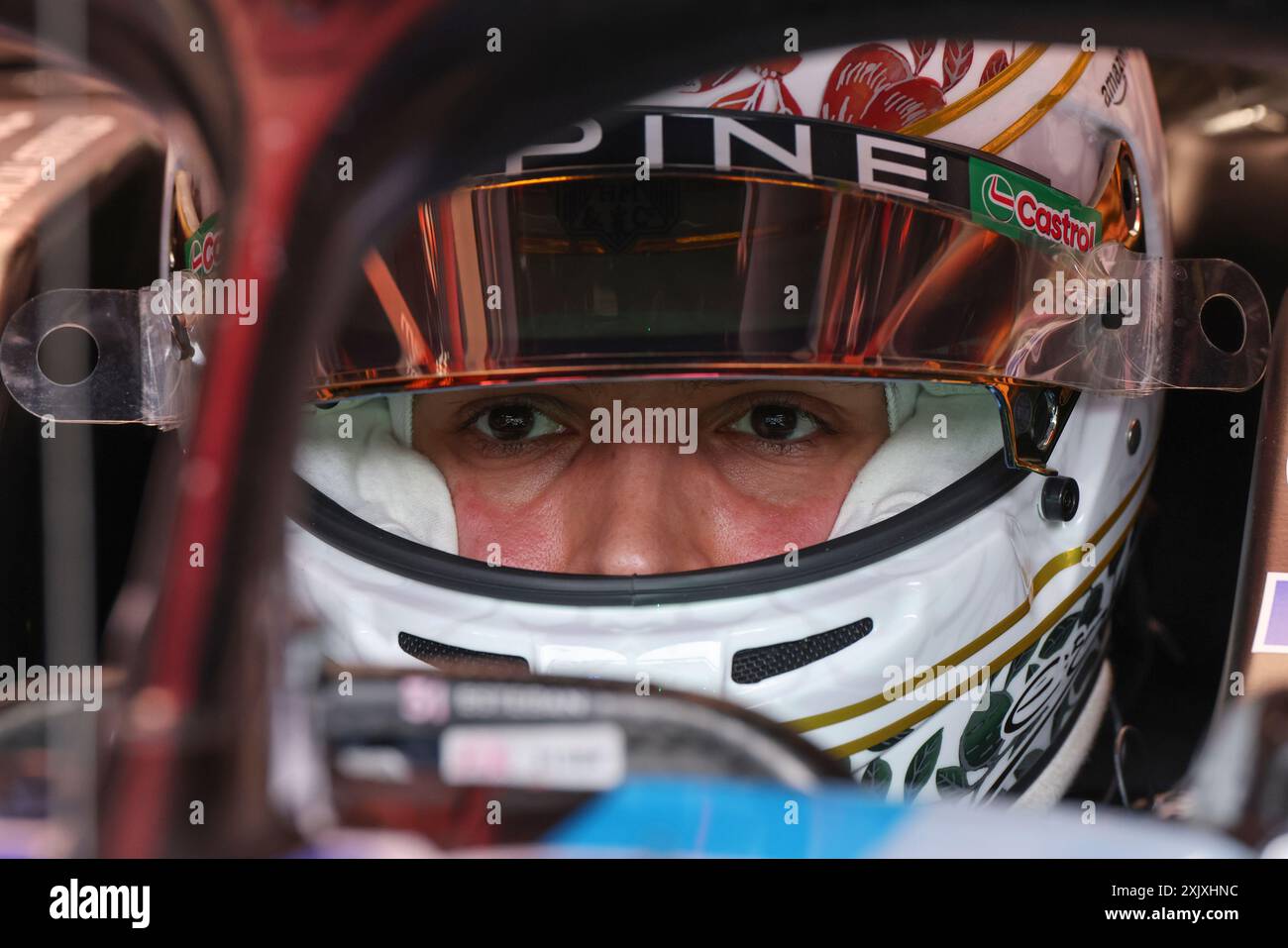 Mogyorod, Hongrie. 20 juillet 2024. Grand Prix de Hongrie de formule 1 à Hungaroring, Hongrie. Photo : Esteban Ocon (FRA) de l'équipe BWT Alpine F1 Team lors de la troisième séance d'essais © Piotr Zajac/Alamy Live News Banque D'Images