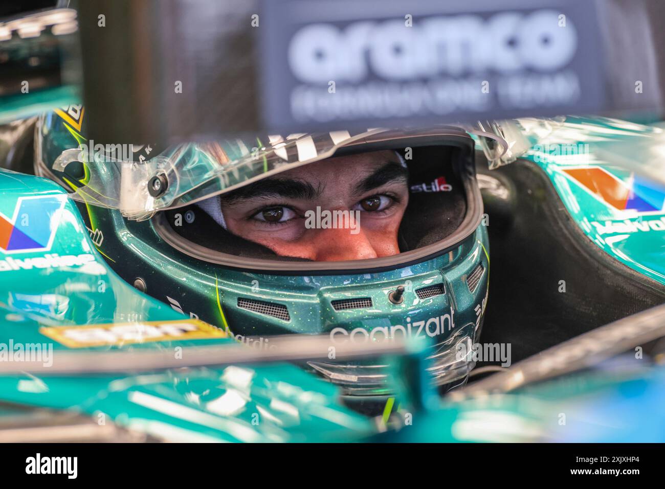 Mogyorod, Hongrie. 20 juillet 2024. Grand Prix de Hongrie de formule 1 à Hungaroring, Hongrie. Photo : balade de lance (CAN) de l'écurie Aston Martin Aramco F1 Team lors de la troisième séance d'essais © Piotr Zajac/Alamy Live News Banque D'Images