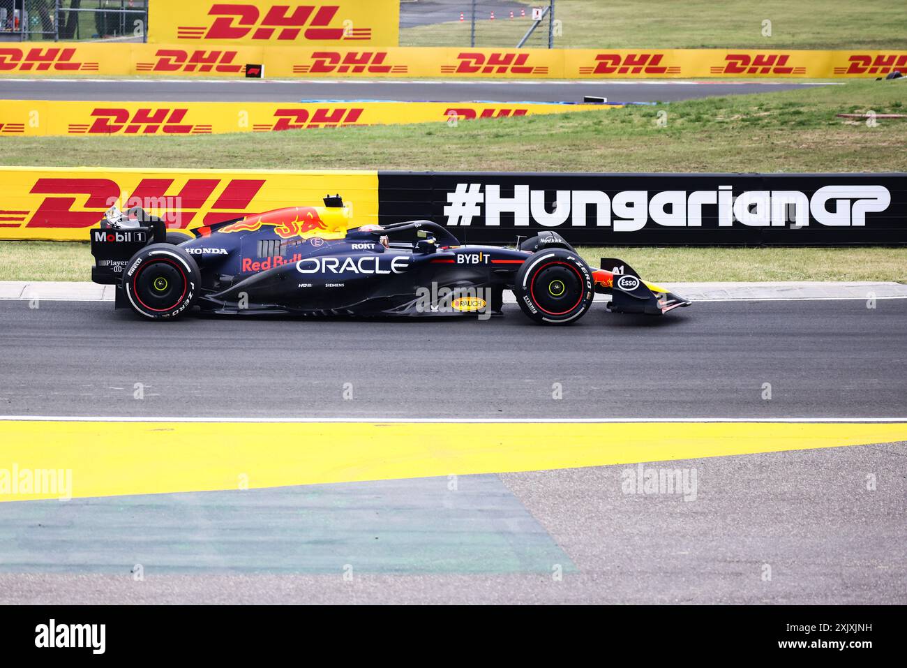 Budapest, Hongrie. 20 juillet 2024. Max Verstappen de Red Bull Racing conduit sur la piste lors de la 3e pratique avant le Grand Prix de F1 de Hongrie à Hungaroring le 20 juillet 2024 à Budapest, en Hongrie. (Crédit image : © Beata Zawrzel/ZUMA Press Wire) USAGE ÉDITORIAL SEULEMENT! Non destiné à UN USAGE commercial ! Banque D'Images