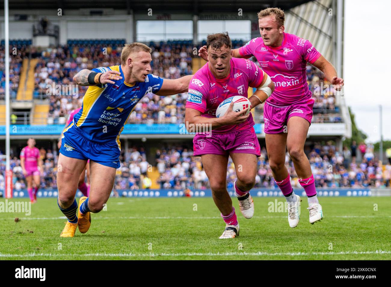 Hull, Royaume-Uni. 20 juillet 2024. Betfred Super League, Round 18 : Leeds Rhinos contre Hull Kingston Rovers (KR). JAI Whitbread de Hull KR fait une pause. Crédit Paul Whitehurst/PBW Media/Alamy Live News Banque D'Images