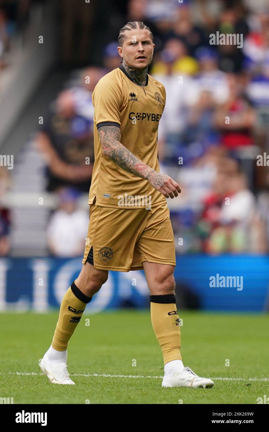 Londres, Royaume-Uni. 20 juillet 2024. Lyndon Dykes de QPR lors du match amical de pré-saison Queens Park Rangers FC contre Tottenham Hotspur FC au MATRADE Loftus Road Stadium, Londres, Angleterre, Royaume-Uni le 20 juillet 2024 Credit : Every second Media/Alamy Live News Banque D'Images