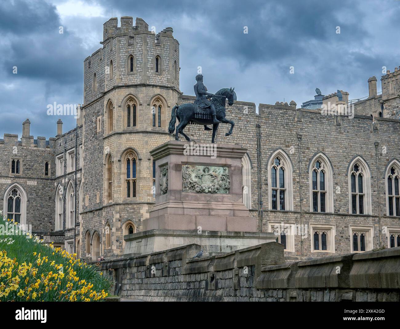 Le Château de Windsor, Windsor, Berkshire, England, UK Banque D'Images