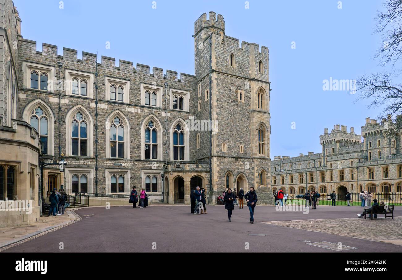 Le Château de Windsor, Windsor, Berkshire, England, UK Banque D'Images