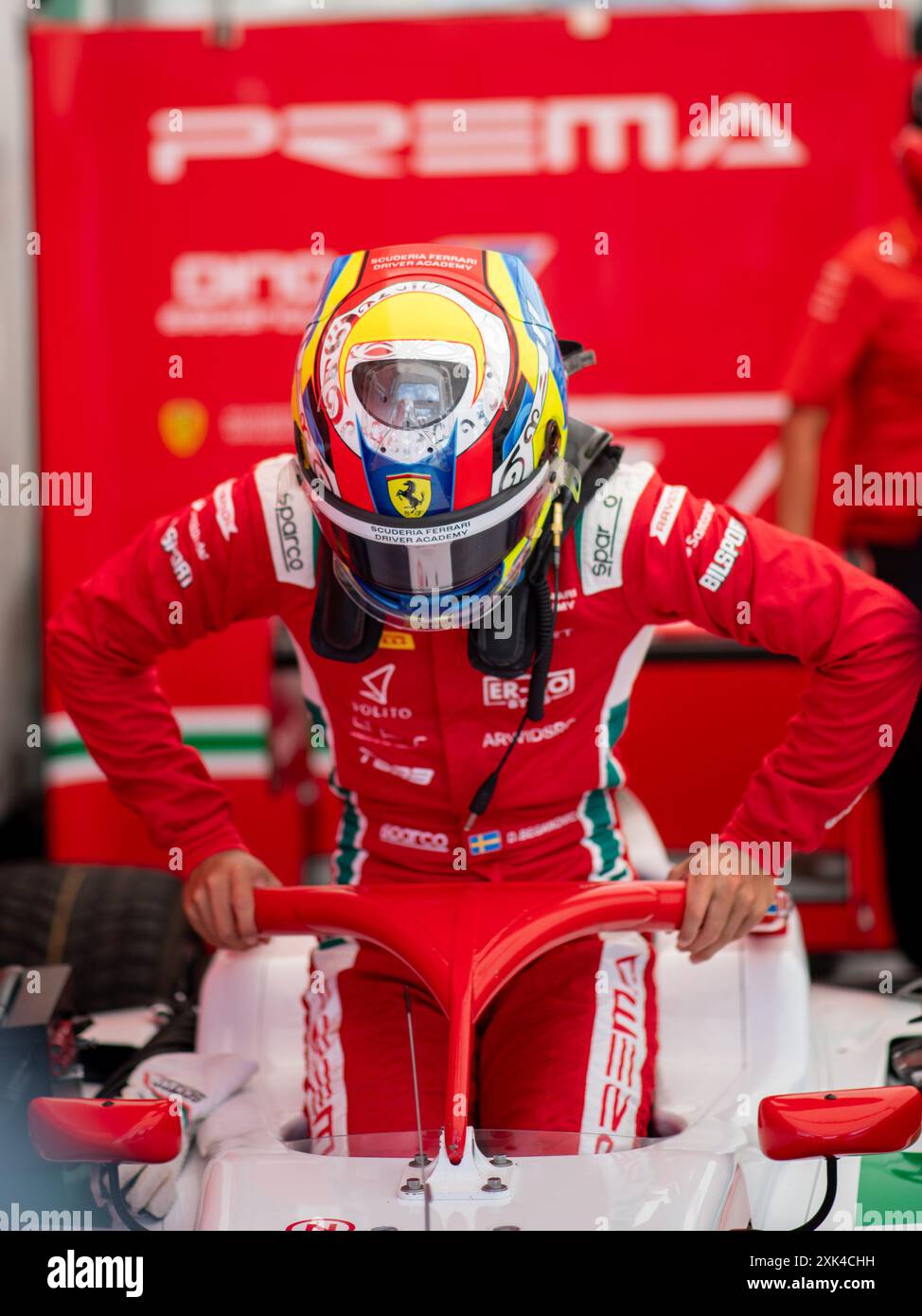 Dino Beganovic (Schweden, Prema Racing, Ferrari Driver Academy Junior), HUN, FIA formel 3 Meisterschaft, Grand Prix von Ungarn, Hungaroring, qualifications, 19.07.2024 Foto : Eibner-Pressefoto/Michael Memmler Banque D'Images