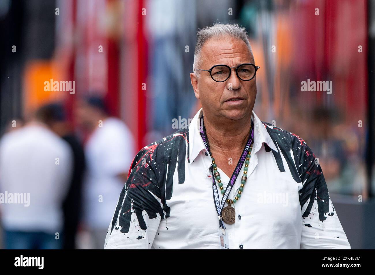 Kai Ebel (Deutschland, RTL TV reporter), HUN, formel 1 Weltmeisterschaft, Grand Prix von Ungarn, Hungaroring, Qualifying, 20.07.2024 Foto : Eibner-Pressefoto/Michael Memmler Banque D'Images