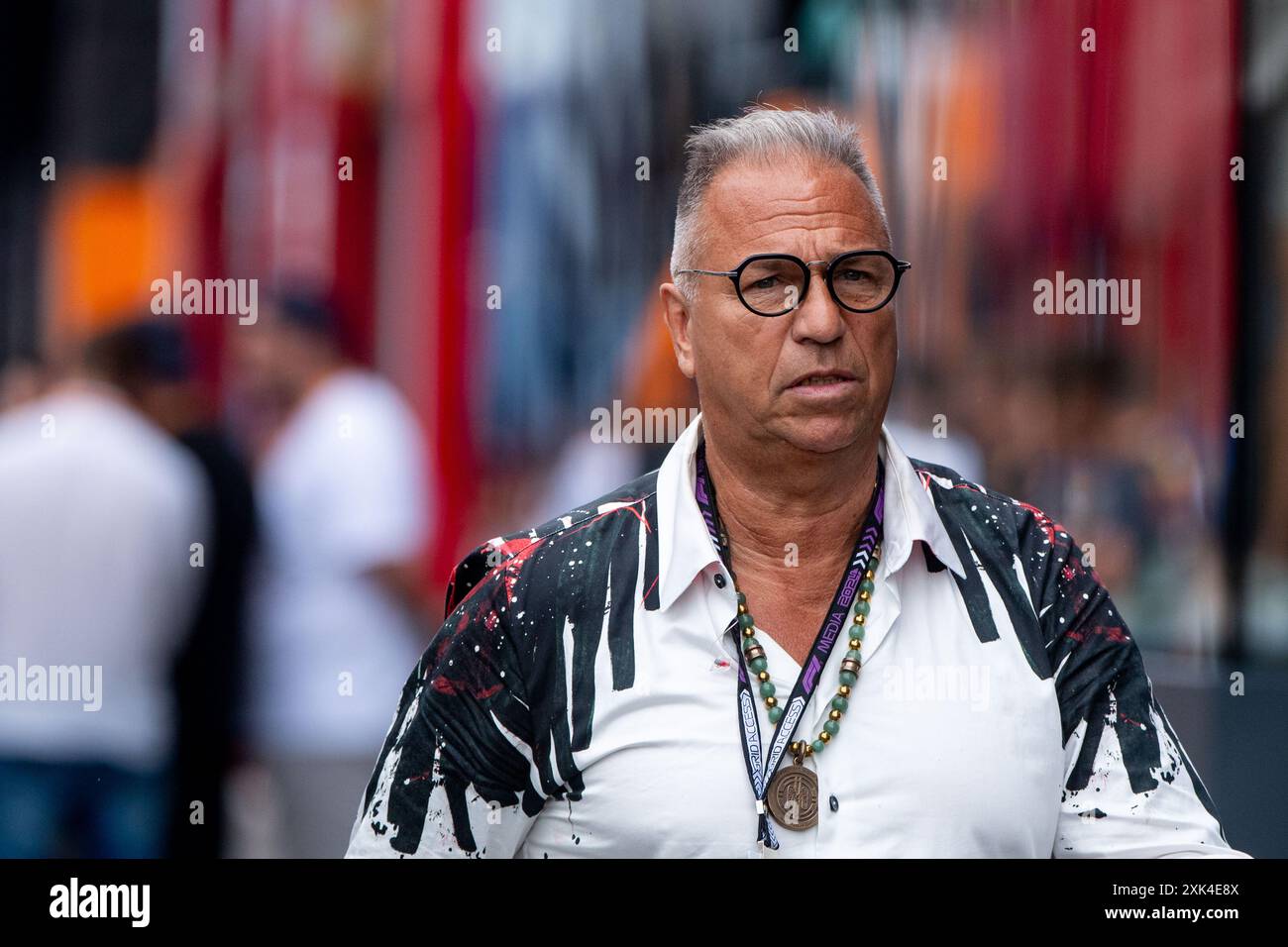 Kai Ebel (Deutschland, RTL TV reporter), HUN, formel 1 Weltmeisterschaft, Grand Prix von Ungarn, Hungaroring, Qualifying, 20.07.2024 Foto : Eibner-Pressefoto/Michael Memmler Banque D'Images