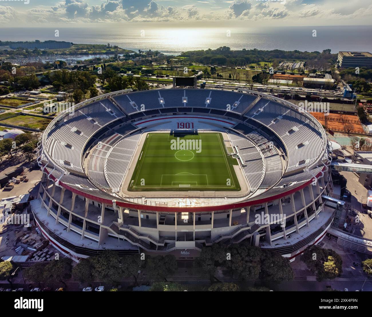 Stade Mas Monumental, stade du Club Atletico River plate à Nuñez, Buenos Aires. Banque D'Images