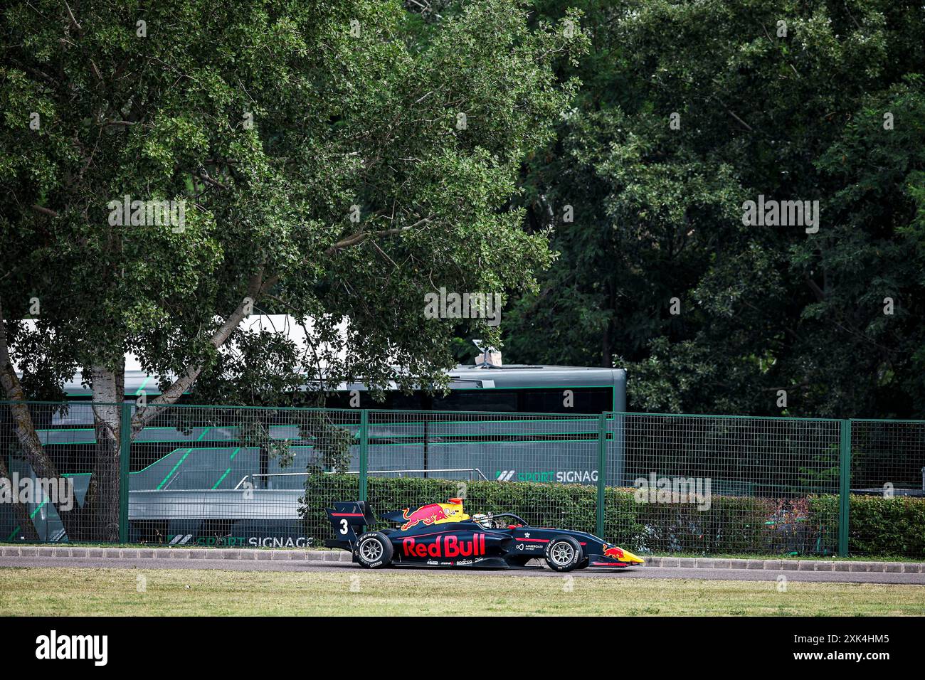 03 LINDBLAD Arvid (gbr), Prema Racing, Dallara F3 2019, action lors de la 8ème manche du Championnat FIA de formule 3 2024 du 19 au 21 juillet 2024 sur le Hungaroring, à Mogyorod, Hongrie - photo Xavi Bonilla / DPPI Banque D'Images