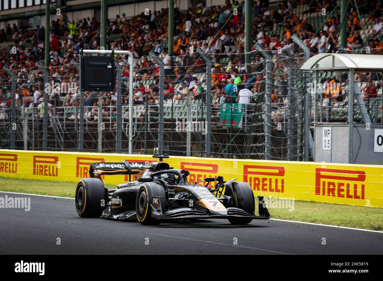 07 APX GP modifié F2 voiture préparée par Mercedes Applied Science et Carlin pour l'équipe fictive Apex dans le film F1 d'Apple Studios / Bruckheimer films, action pendant le Grand Prix de Hongrie de formule 1 2024, 13ème manche du Championnat du monde de formule 1 2024 du 19 au 21 juillet 2024 sur le Hungaroring, à Mogyorod, Hongrie Banque D'Images