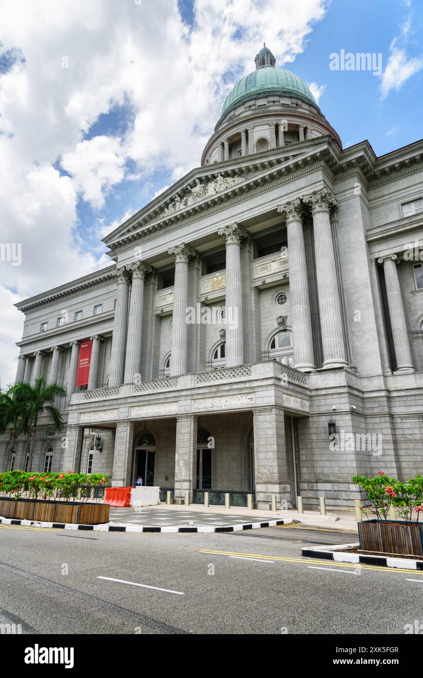 Façade de la National Gallery Singapour Banque D'Images