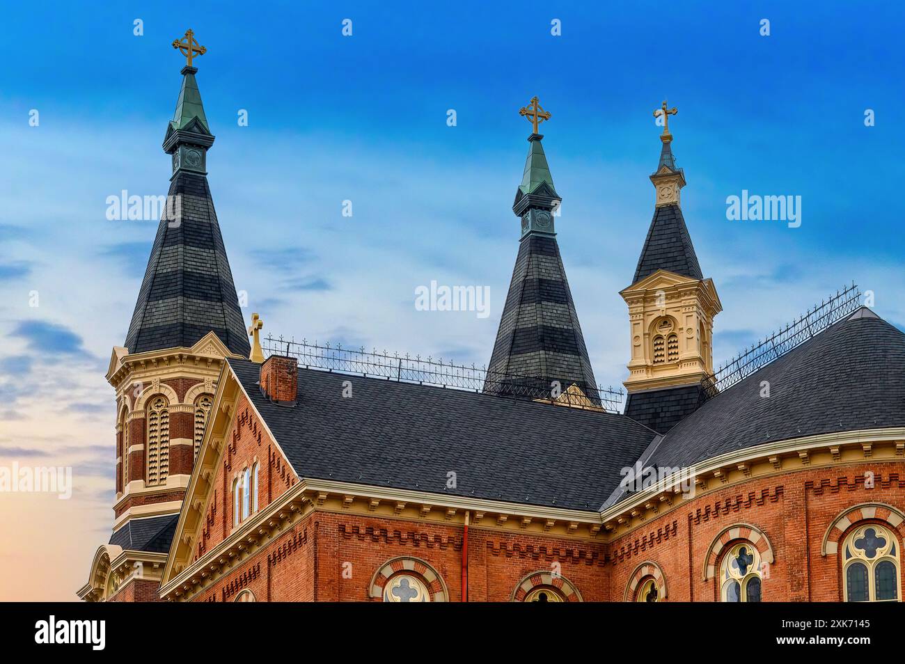 Old, Mary's Catholic Church, Detroit, États-Unis Banque D'Images