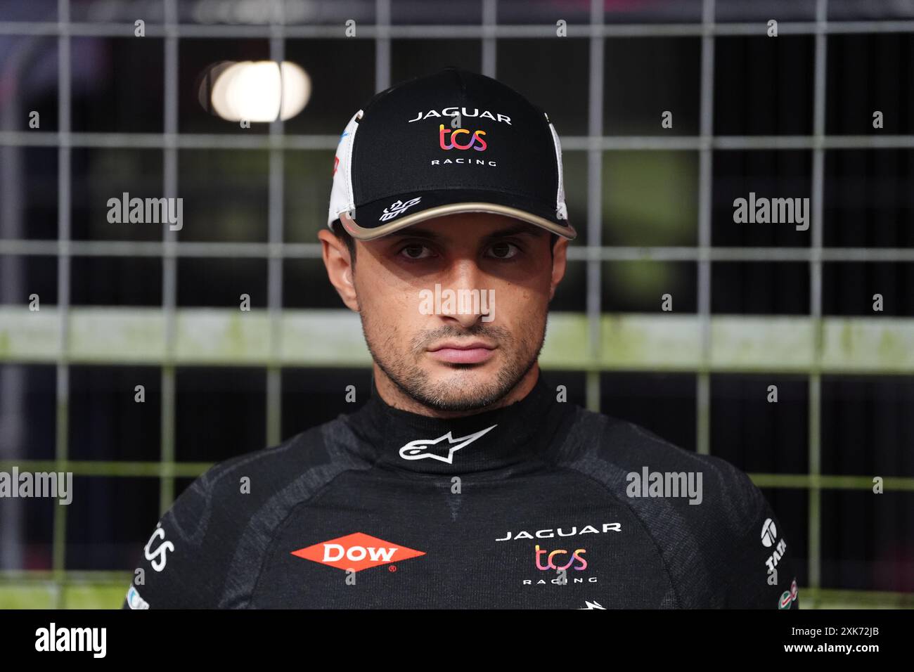 Mitch Evans de Jaguar TCS Racing lors de la deuxième journée de l'E-Prix Hankook London 2024 sur le circuit Excel de Londres. Date de la photo : dimanche 21 juillet 2024. Banque D'Images