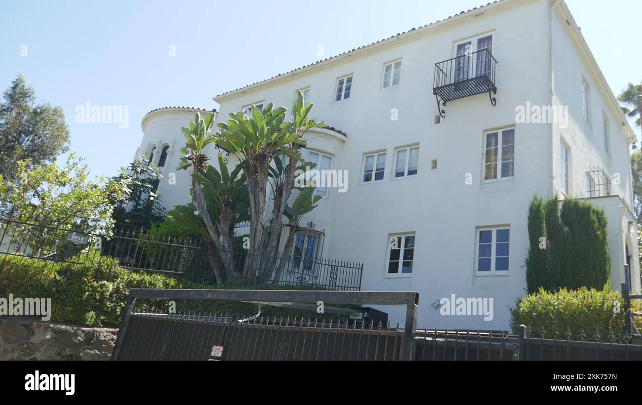 Los Angeles, Californie, USA 19 juillet 2024 actrice Esther Ralston ancienne maison/maison au 2212 Hollyridge Drive le 19 juillet 2024 à Los Angeles, Californie, USA. Photo de Barry King/Alamy Stock photo Banque D'Images