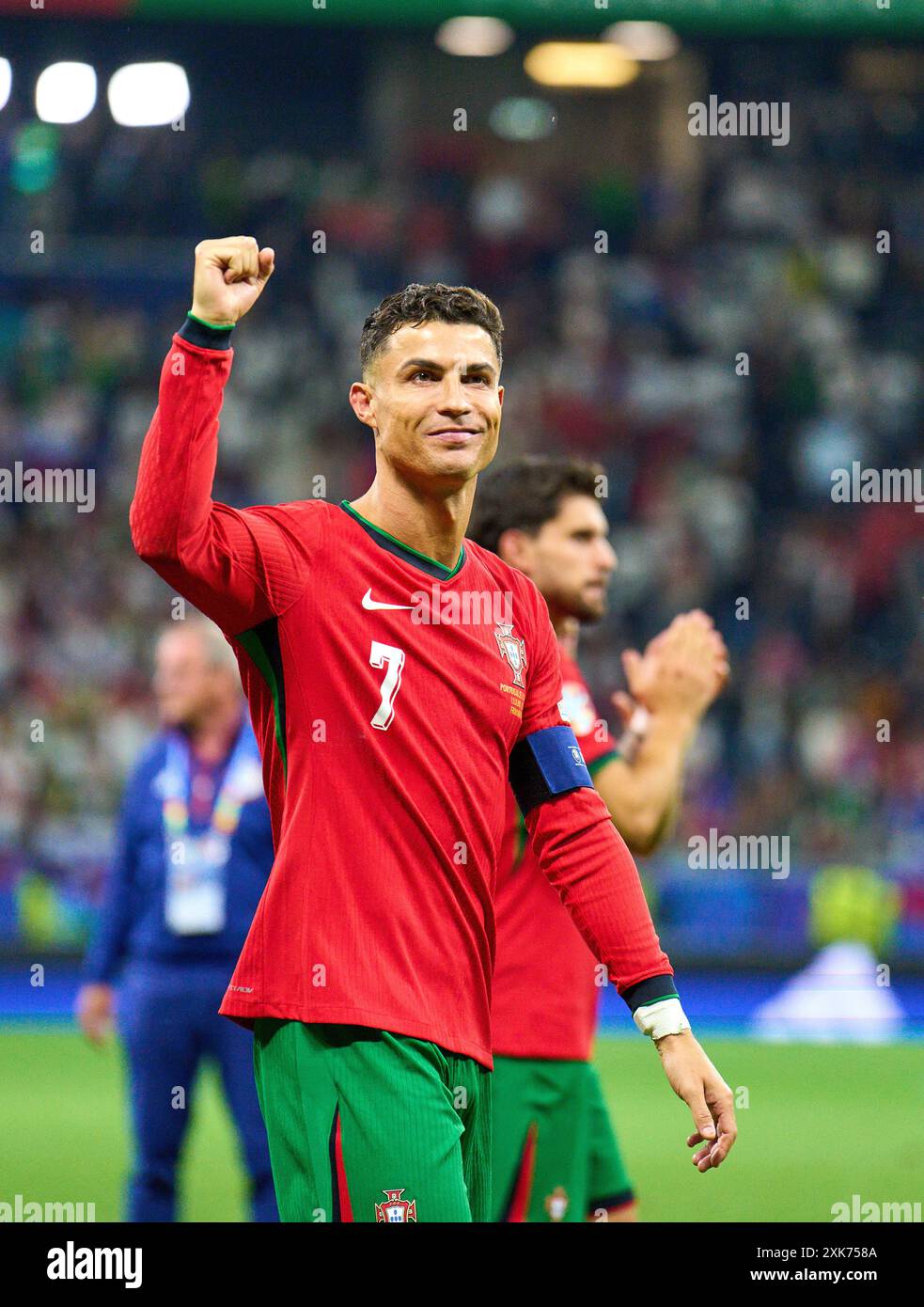 Team POR à 11m penalty shoot out, Cristiano RONALDO, Por 7 dans le meilleur des 16 match PORTUGAL - SLOVÉNIE 3-0 N.E. des Championnats d'Europe de l'UEFA 2024 le 01 juillet 2024 à Francfort, Allemagne. Photographe : Peter Schatz Banque D'Images