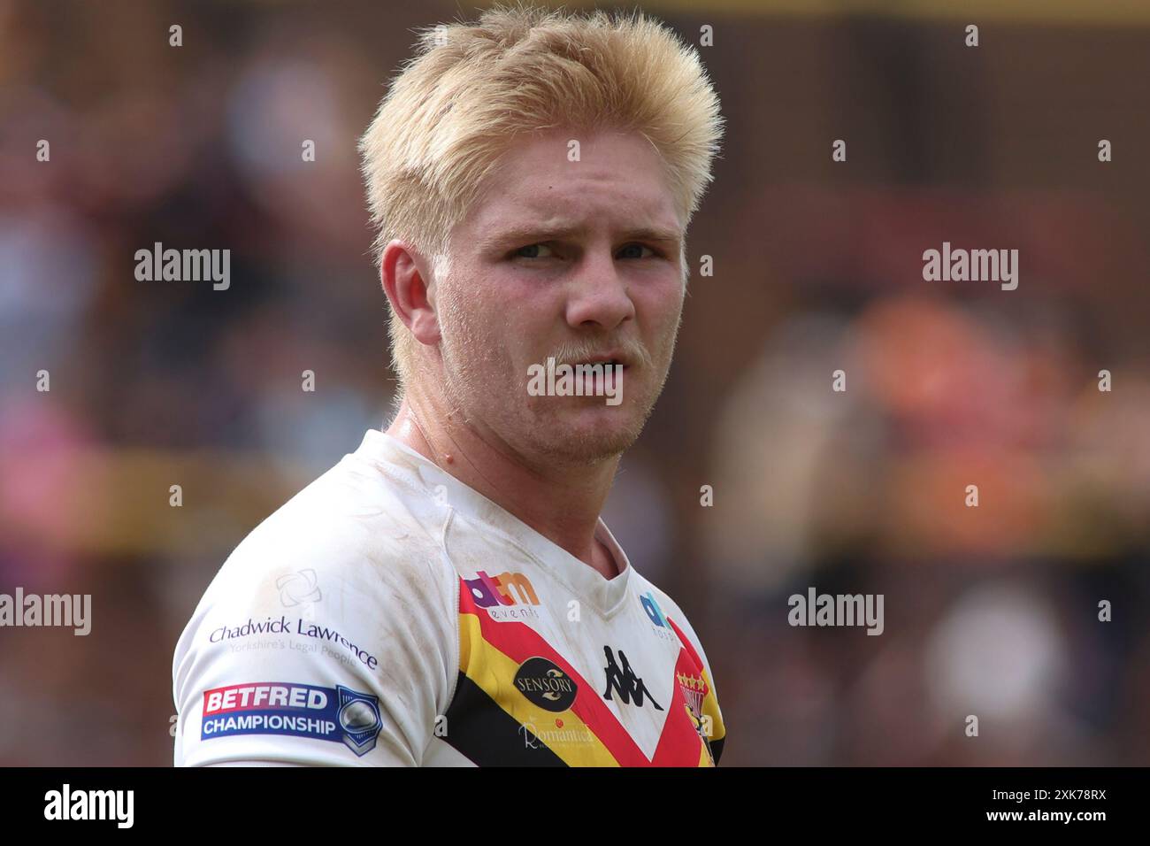 Bradford, Royaume-Uni. 21 juillet 2024. Bartercard Odsal Stadium, Bradford, West Yorkshire, 21 juillet 2024. Betfred Championship Bradford Bulls vs York City Knights Mitch Souter of Bradford Bulls Credit : Touchlinepics/Alamy Live News Banque D'Images