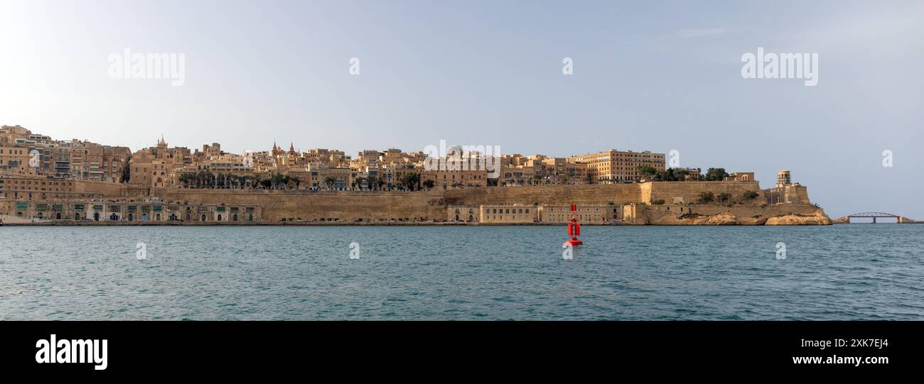 Vue de la ville de Senglea, Malte Banque D'Images