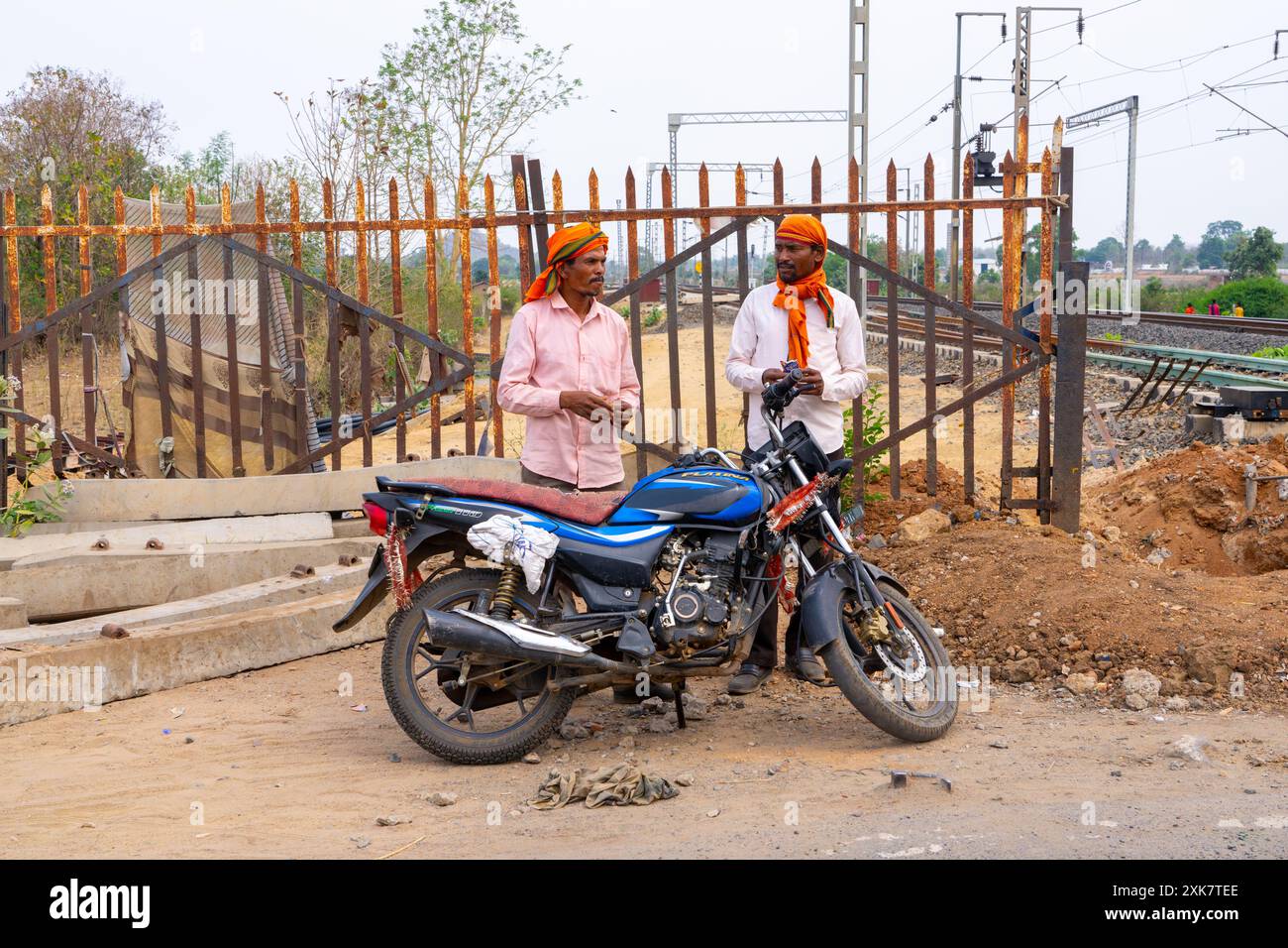 Moto en Inde Banque D'Images