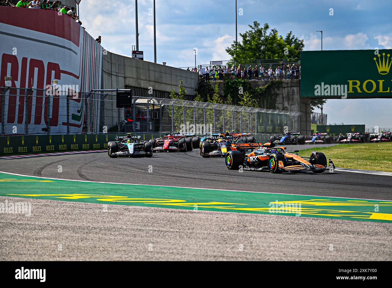 Mogyorod, Hongrie. 21 juillet 2024. Départ de la course lors de Raceday le dimanche 21 juillet du Grand Prix de Hongrie de formule 1 2024, prévu sur le circuit Hungaroring de Mogyorod, Budapest, Hongrie, du 19 au 21 juillet 2024 crédit : Alessio de Marco/Alamy Live News Banque D'Images