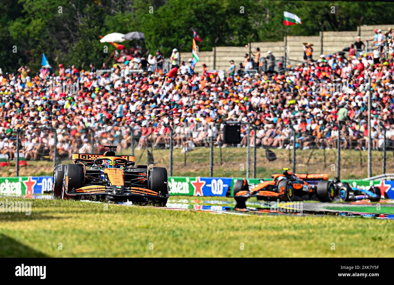 Mogyorod, Hongrie. 21 juillet 2024. <81 lors de Raceday le dimanche 21 juillet, du Grand Prix de Hongrie de formule 1 2024, qui aura lieu sur le circuit Hungaroring de Mogyorod, Budapest, Hongrie, du 19 juillet au 21 juillet 2024 crédit : Alessio de Marco/Alamy Live News Banque D'Images