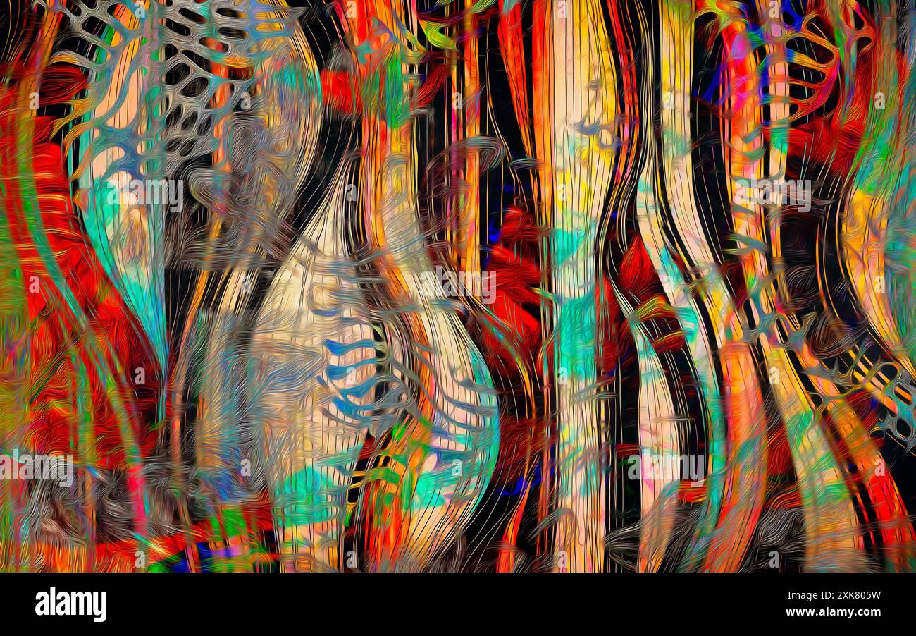 ART CONTEMPORAIN : 'Jukebox Dinner' par Edmund Nagele F.R.P.S. Banque D'Images