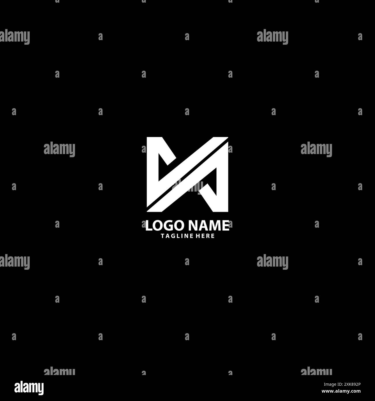 Conception initiale du logo va Modern Illustration de Vecteur