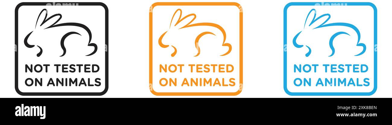 Non testé sur la collection d'ensemble de logo vectoriel d'icône d'animaux ou le groupe de pack de paquet Illustration de Vecteur