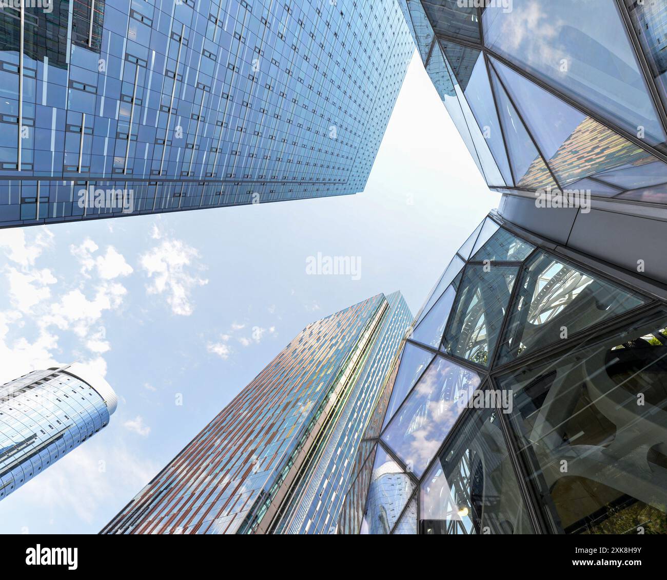 Paysage urbain du centre-ville de Seattle avec l'Amazone Sphere Banque D'Images