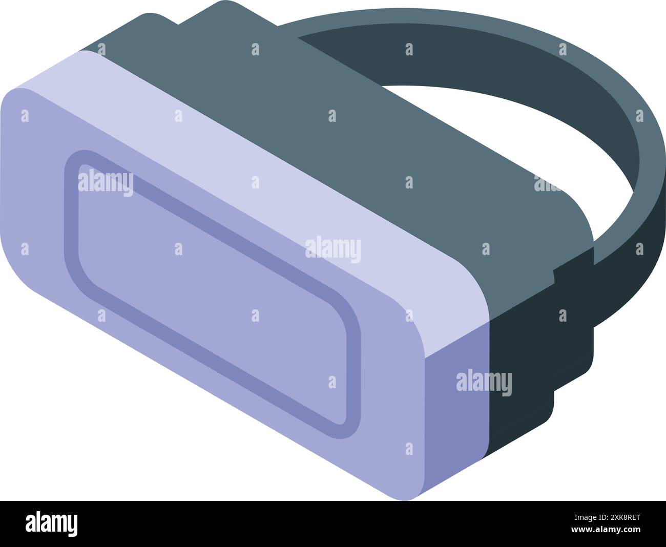 Lunettes vr modernes pour jouer à des jeux en utilisant la technologie de réalité virtuelle, gadget innovant pour le divertissement Illustration de Vecteur