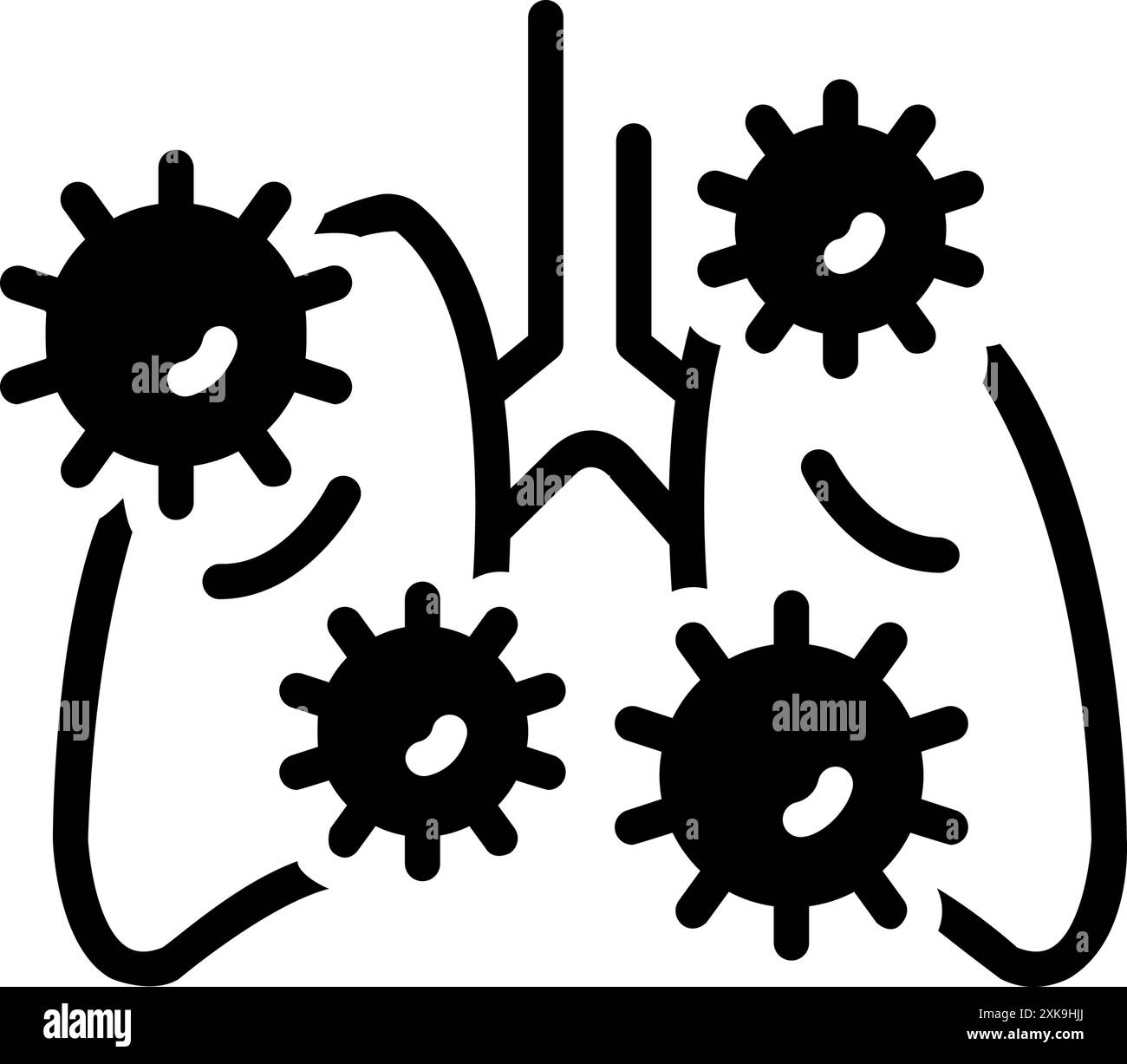 Icône pour infection,infecté Illustration de Vecteur