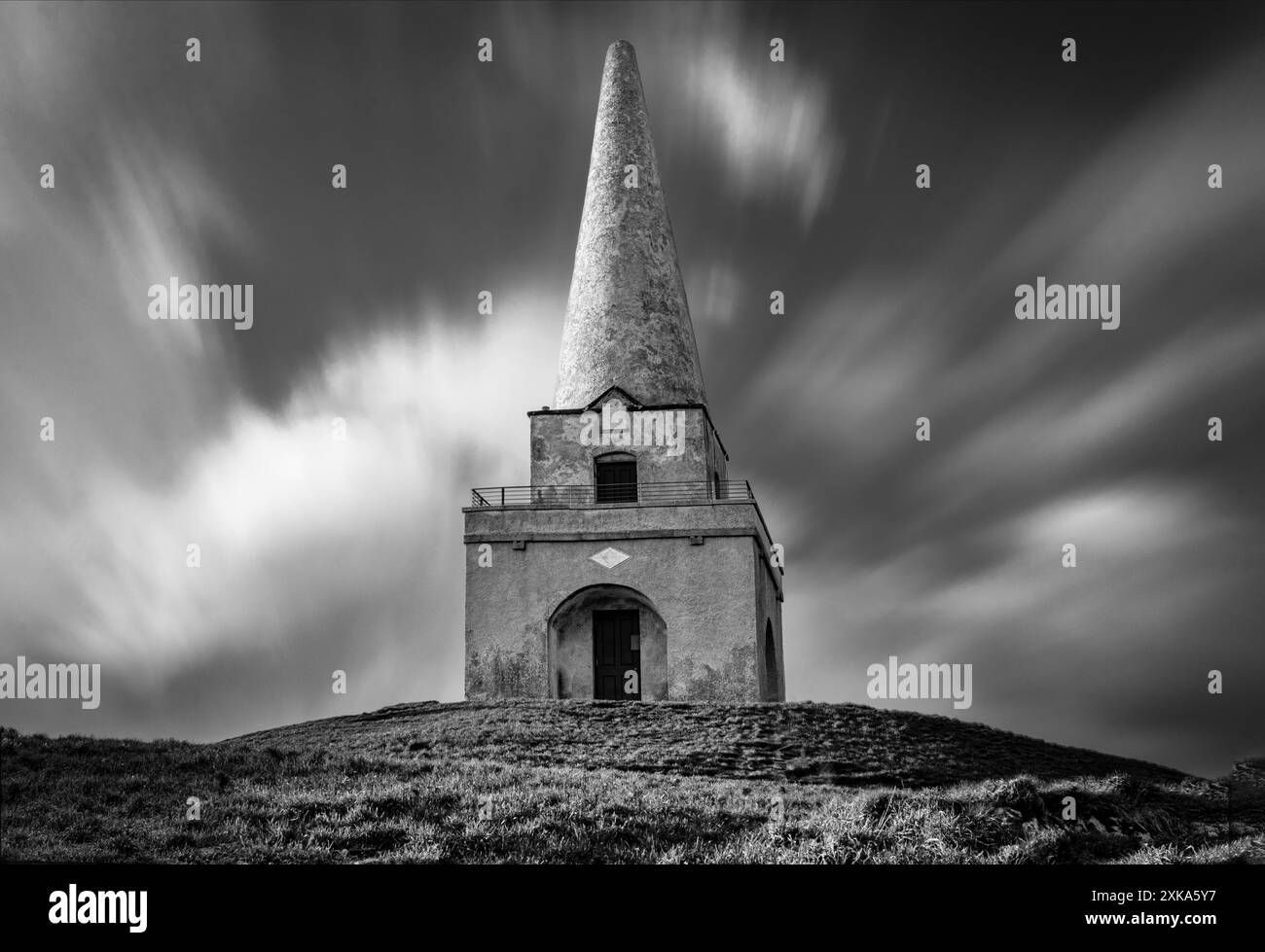 Obélisque de Killiney Hill - Dublin Banque D'Images